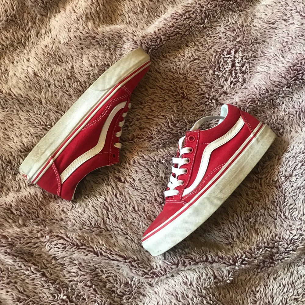 Red old school vans